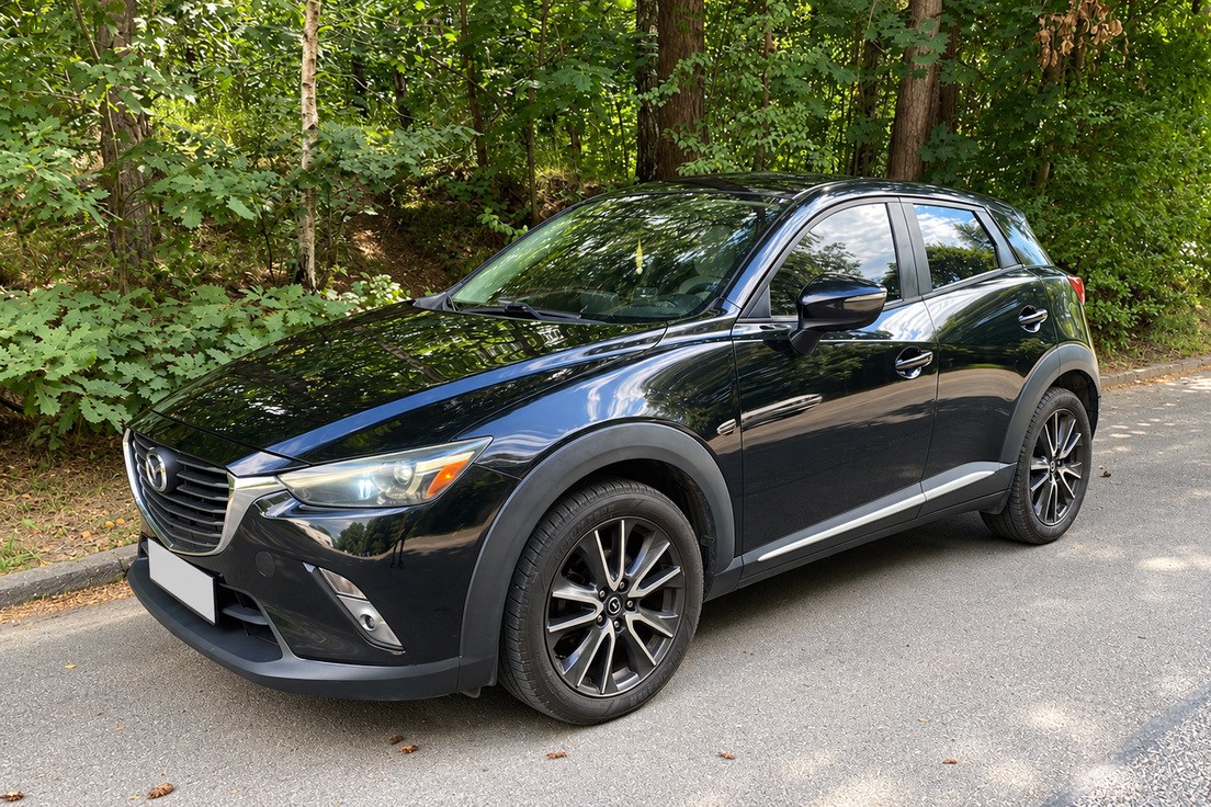Mazda CX-3 — crossover, kolor czarny; samochód kupiony przez Skup Aut Turbo