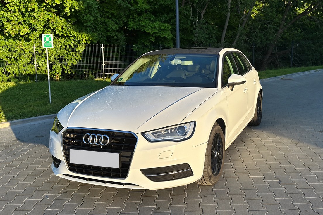 Audi A3 — Sportback, kolor biały; samochód kupiony przez Skup Aut Turbo